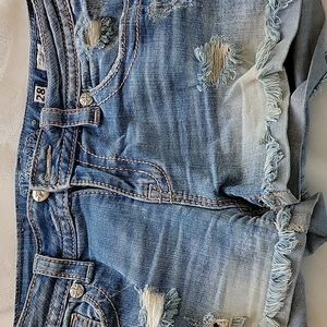 Miss me Jean shorts, Size 28 and Light blue